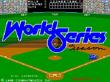 World Series: The Season screen shot title